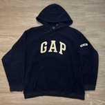 Bluza z kapturem Gap Fleece Spell out z lat 2000