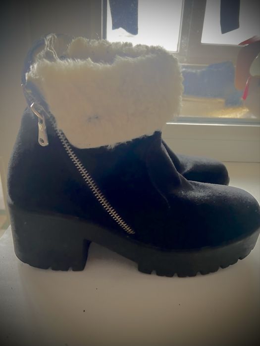 Чоботи замшеві зимові