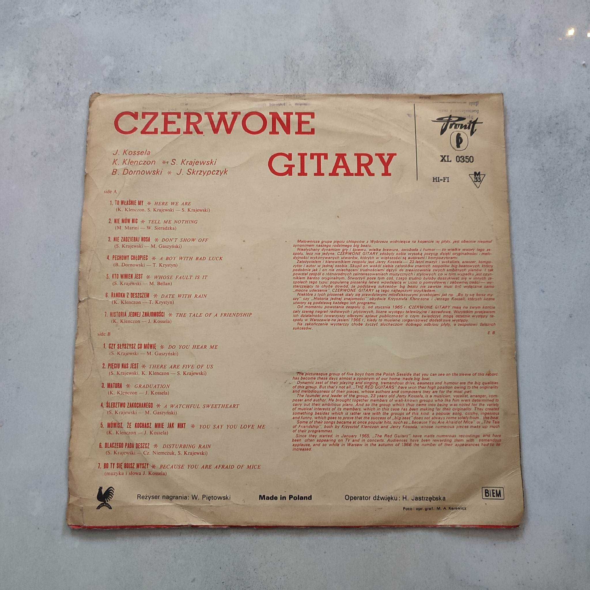 Czerwone Gitary - To Właśnie My - Winyl 1966