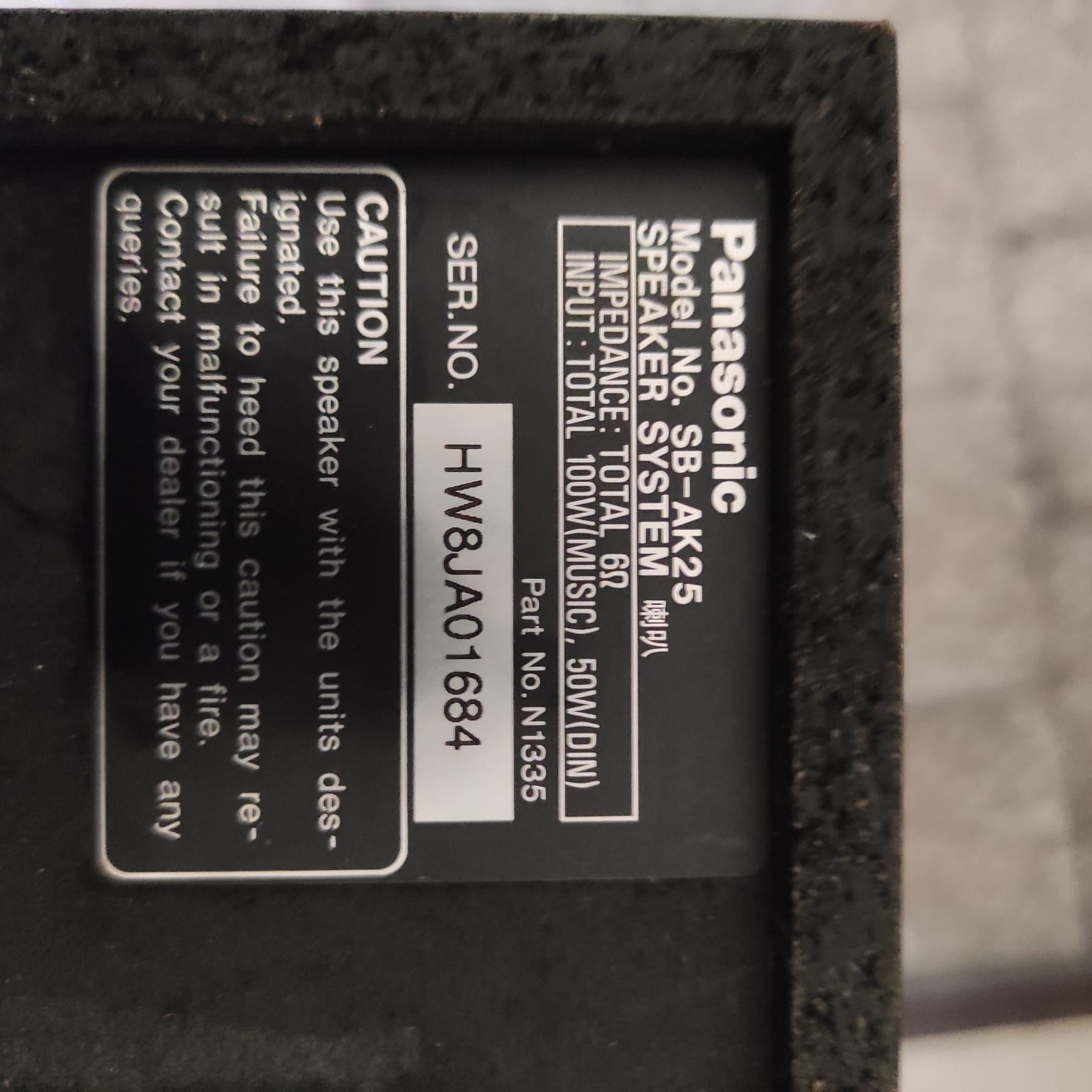 Wieża Panasonic plus głośniki