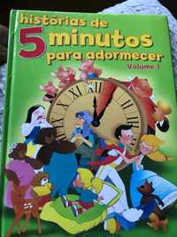 Livro infantil: Histórias de 5 minutos para adormecer volume 1
