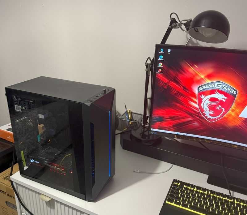 Gamingowy komputer i3/GTX1050/16Gb/512SSD/LED RGB