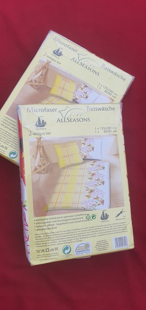 NOWA pościel 2 komplety z mikrofibry z Allseasons 135/200