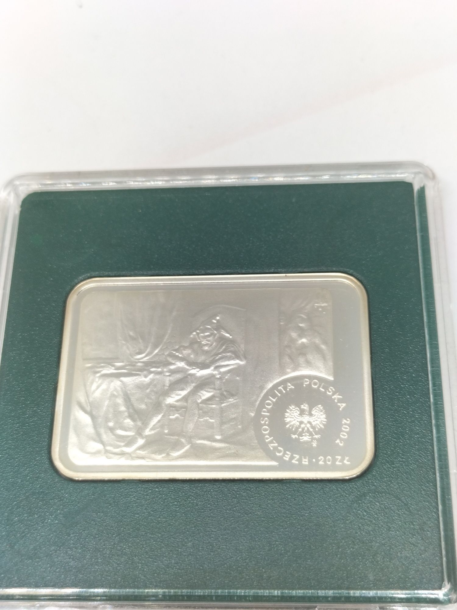 Srebrna moneta kolekcjonerska Matejko 20zł 2002