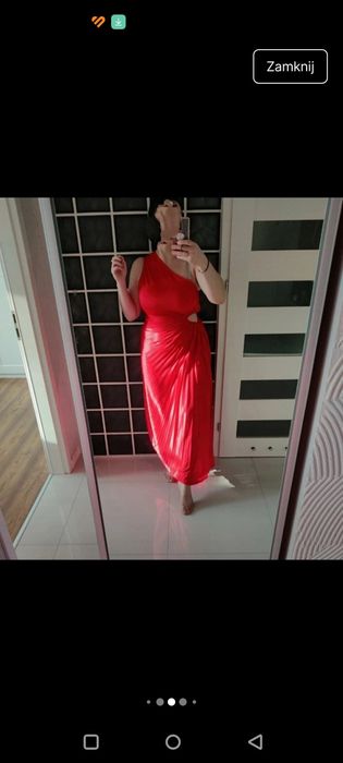 Sukienka plisa okolicznościowa wesele