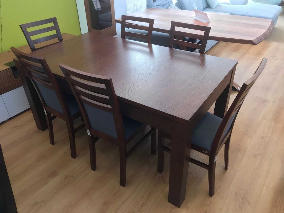 KOMPLET stół + krzesła RIVA firmy MEBIN. Wyprzedaż ekspozycji !!!