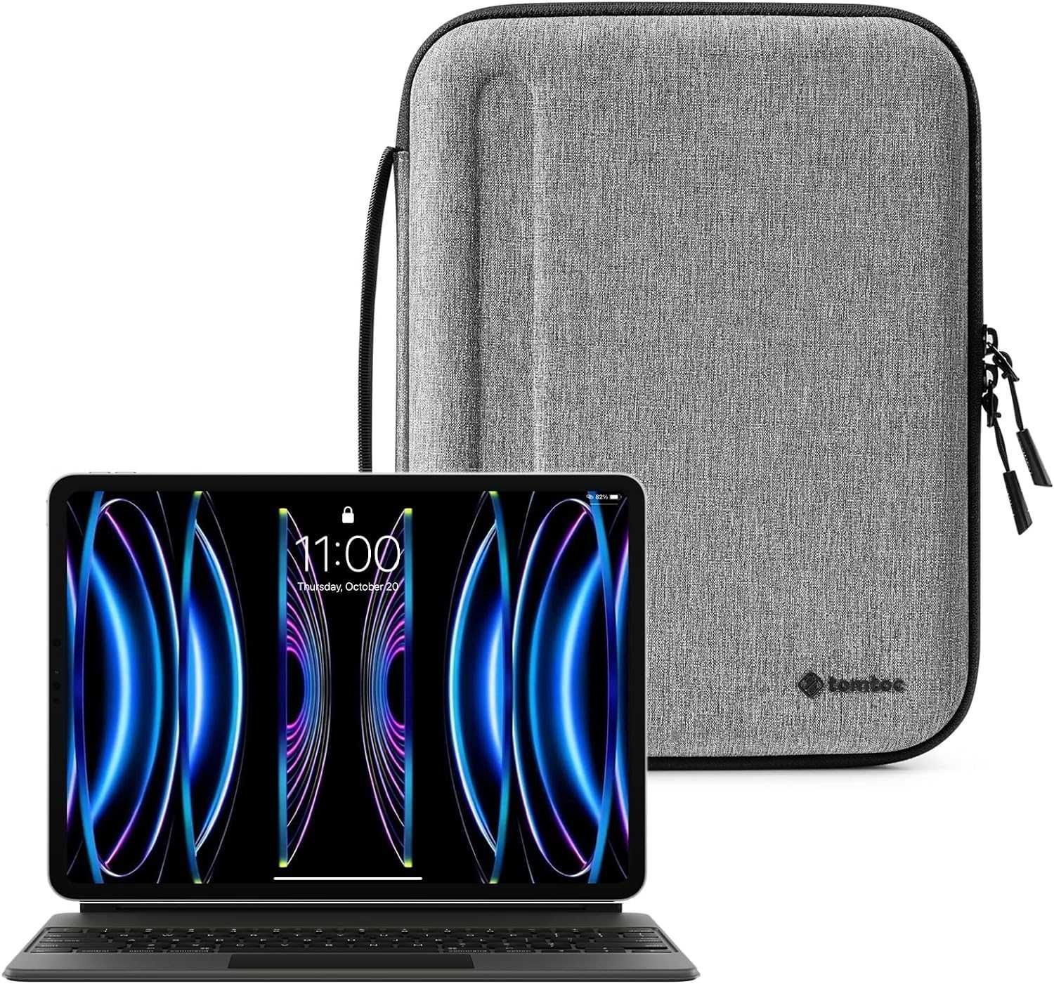 TomToc A06 Portfolio iPad Case Szary 9.7"/ 11" USZKODZONY