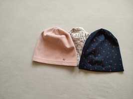 3 czapki dla dziewczynki wiosenne