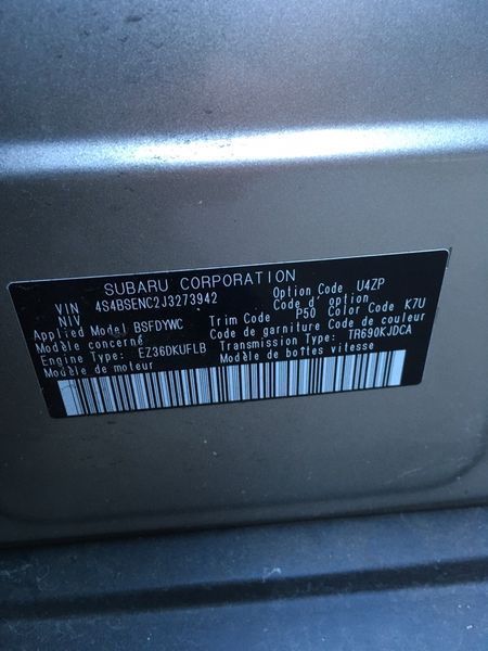 Двигатель 3.6 SUBARU Outback 2018 EZ36DKUFLB, 10100CD280 субару разбор