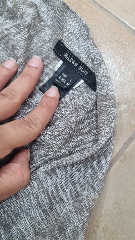 Casaco de malha mango l