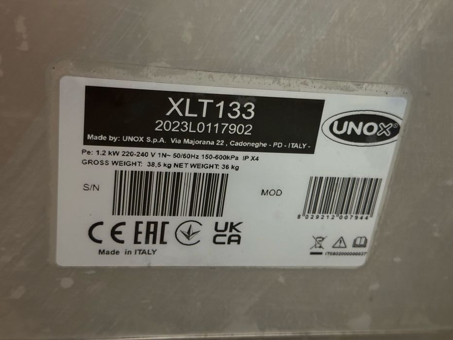 Шафа розстійна Unox XLT133