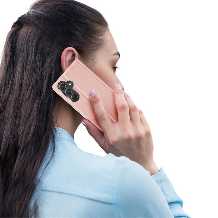 Etui Dux Ducis Skin Pro Do Samsung S24+ Z Klapką - Różowe
