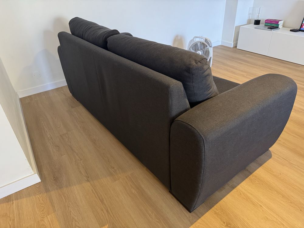 Sofa 3 lugares azul escuro