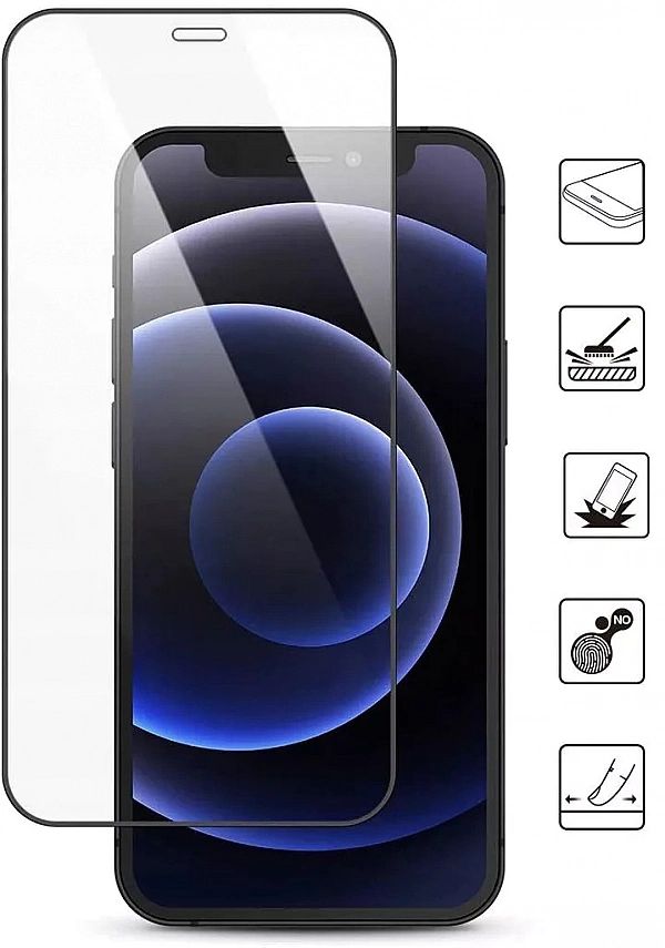 Szkło Ochronne Pełne Full Glue do iPhone 12 Mini