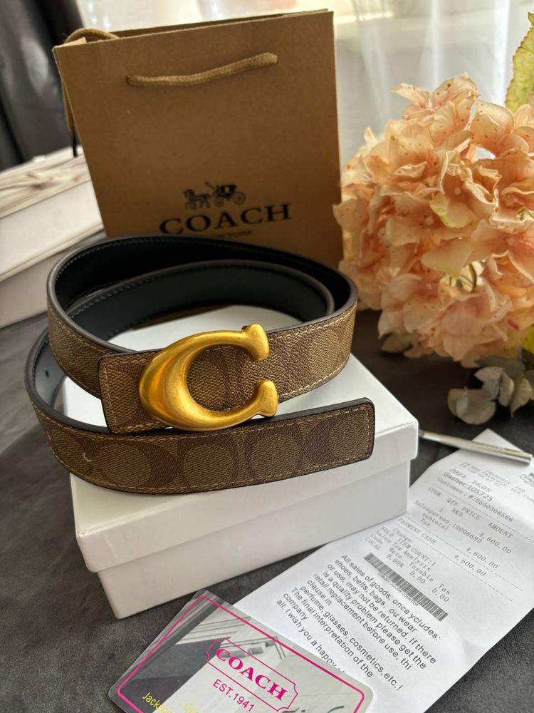 Ремінь coach жіночий новий з аутлету