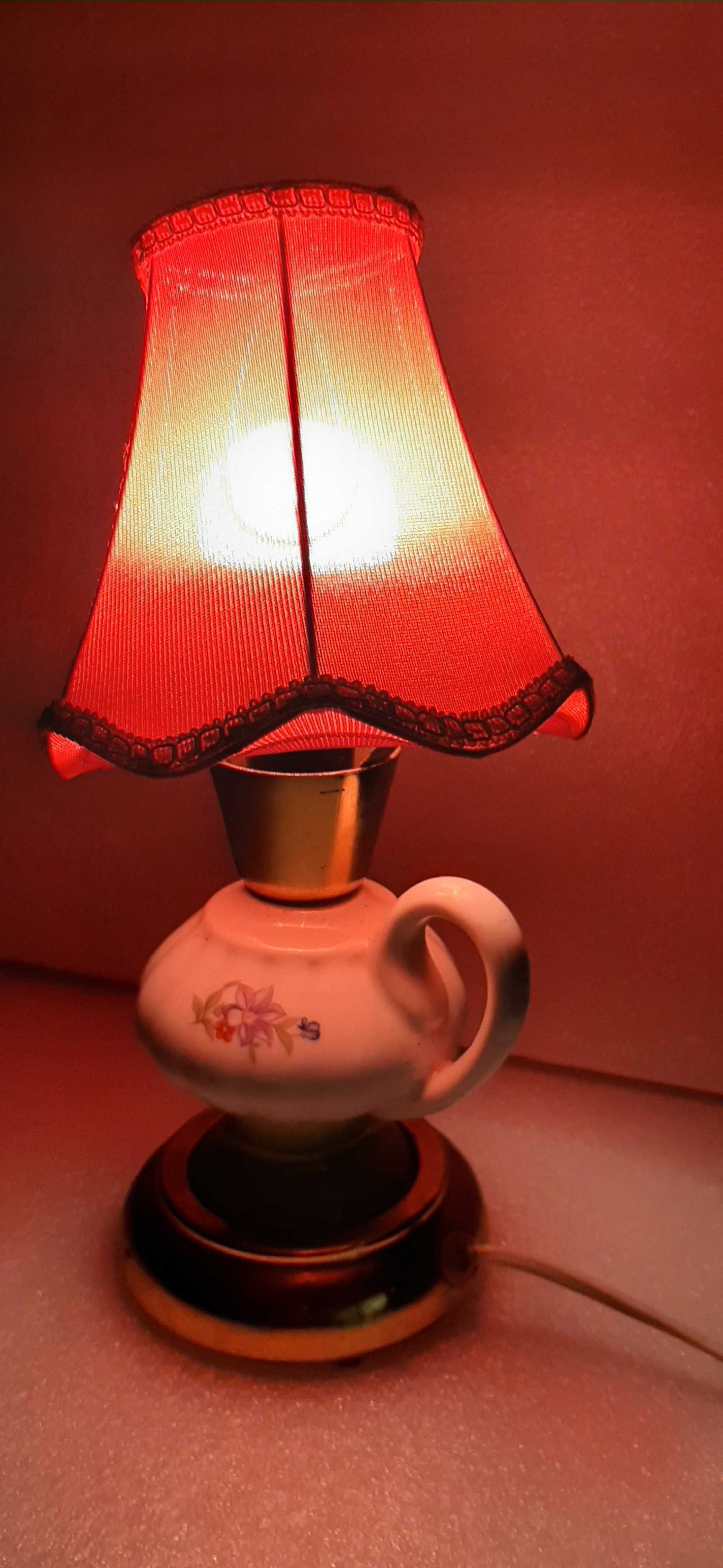 Lampka nocna ceramiczna vintage.