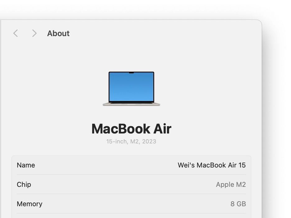 MacBook Air 15” M2 (2023, 512GB) – Como Novo – Com Caixa – 900€