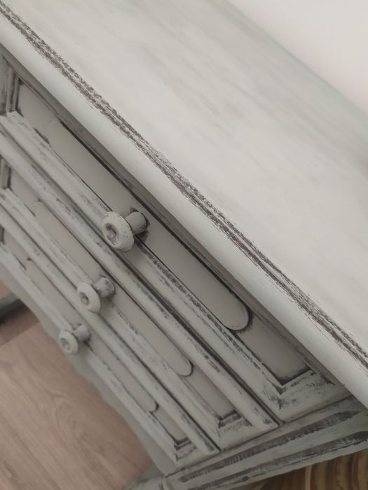 Szafka nocna drewniana,  stolik nocny, komoda, komódka, shabby chic