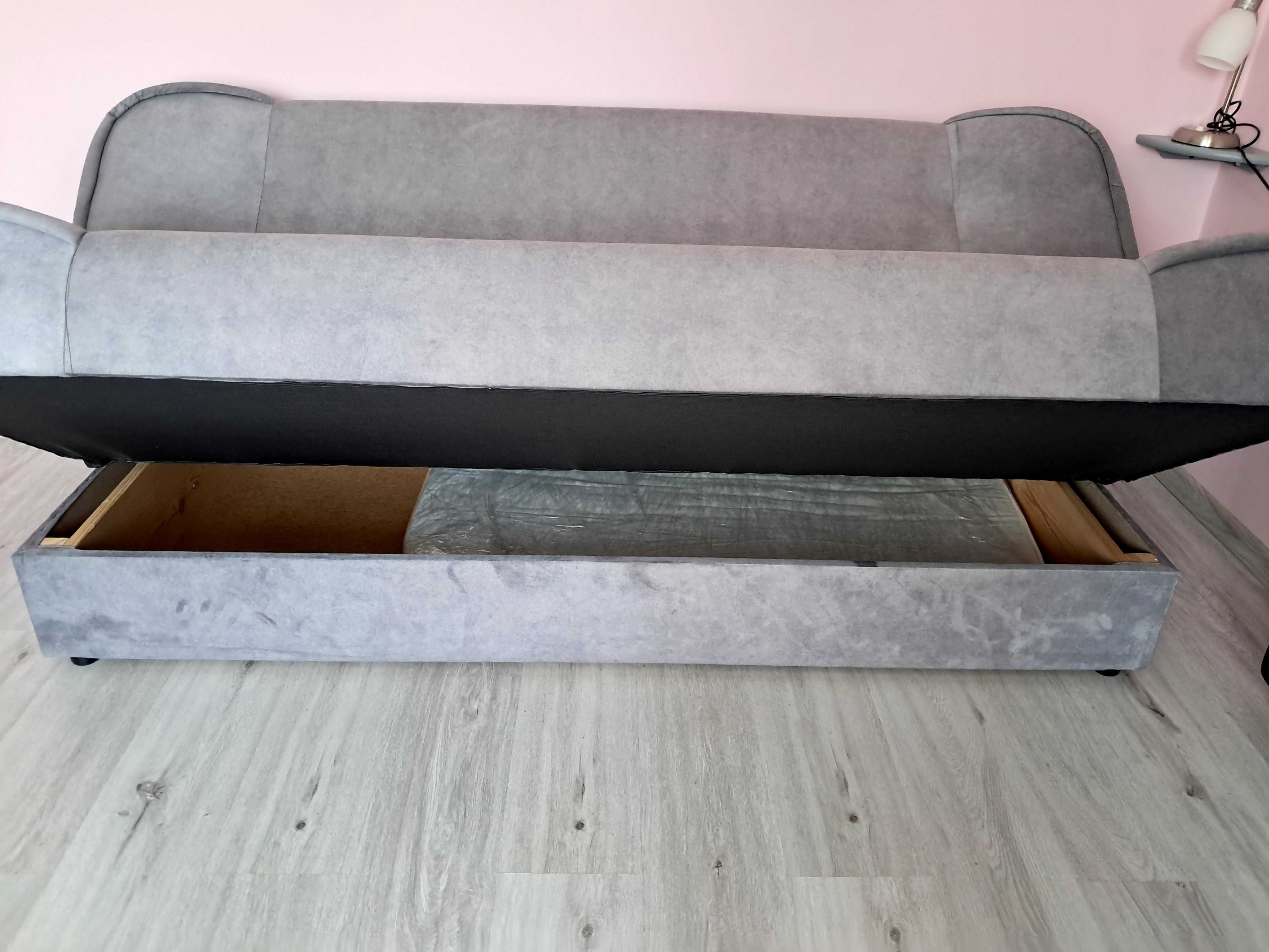 Wersalka sofa kanapa łóżko roczne  jak nowe 120 x 200