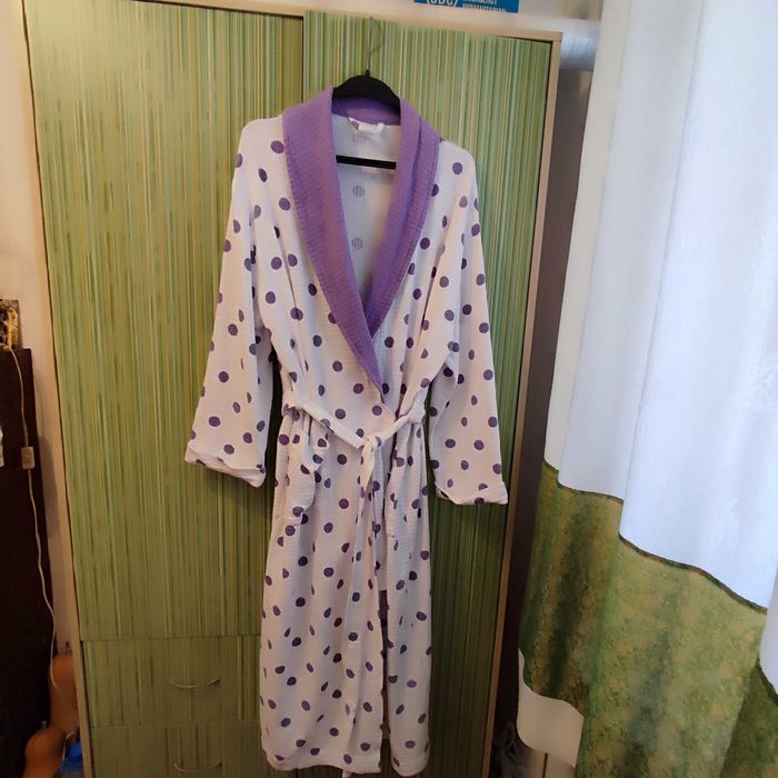 Женский теплый зимний халат 100% cotton размер 48-50, пр-во Турция.