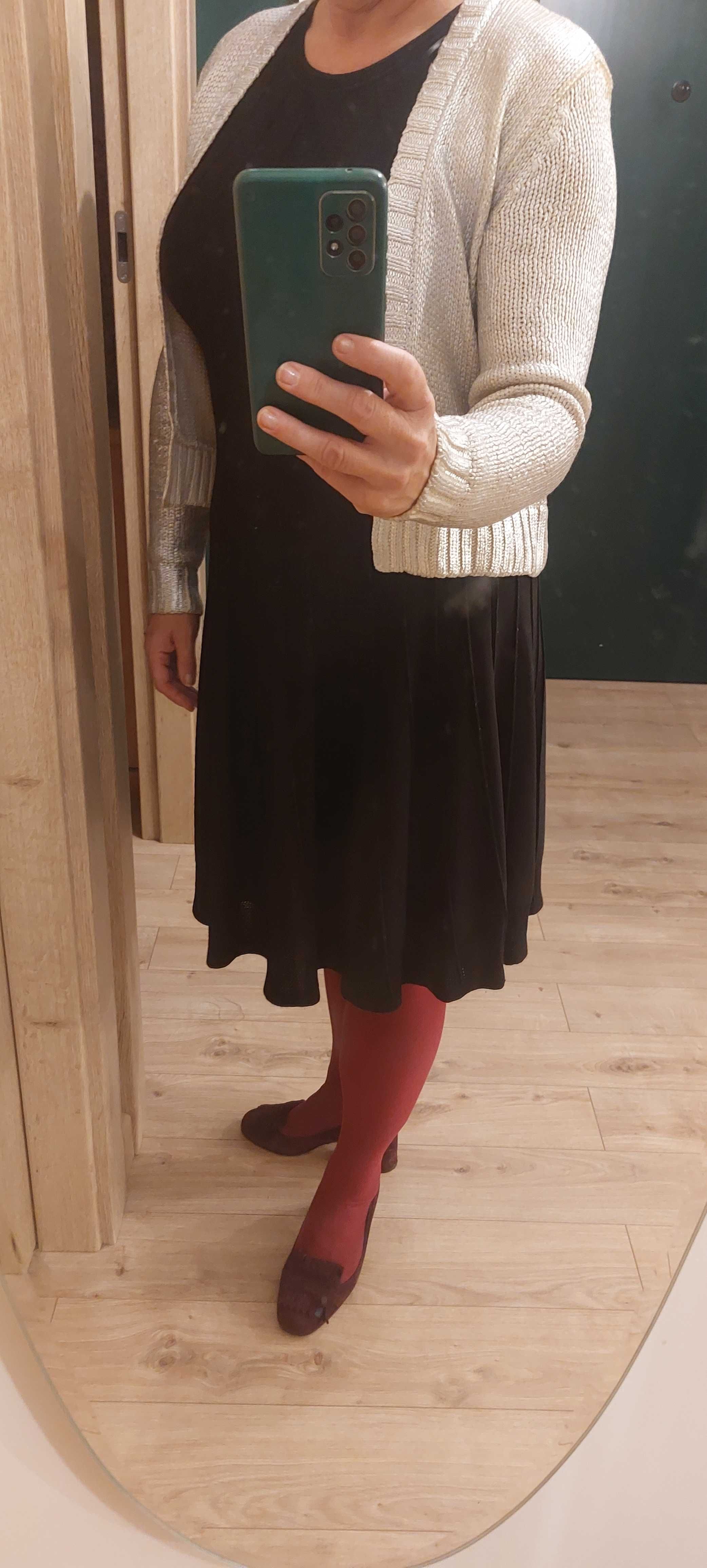 Sweter  H&M crop bolerko urocze frywolny #oldmoney #fammefatale