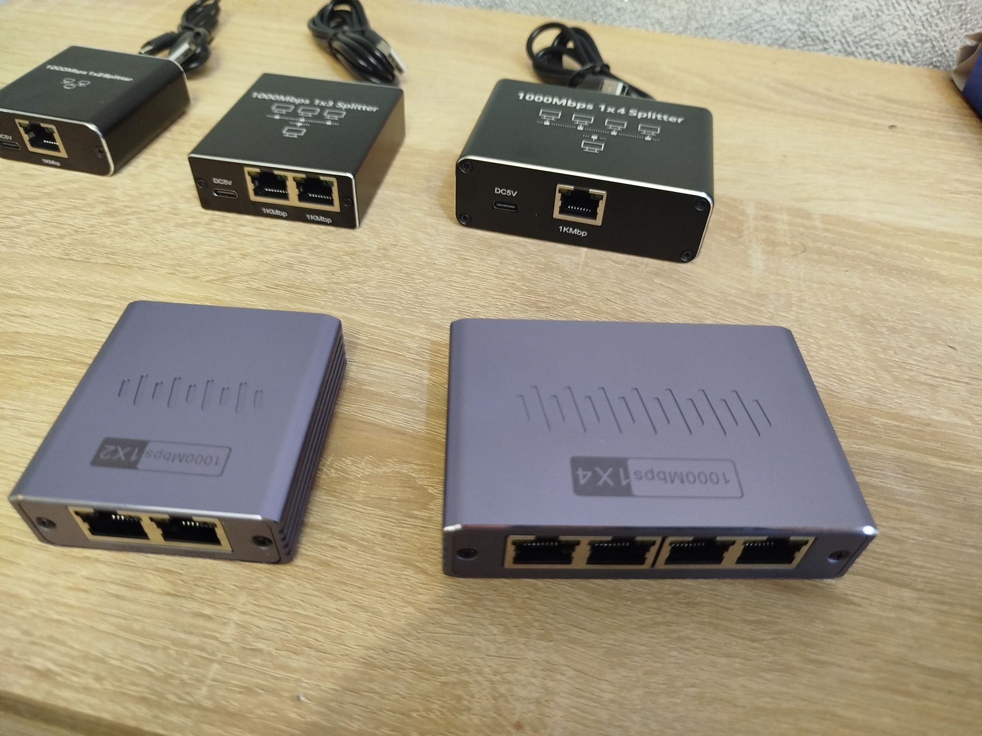 Сплиттер гигабитный для интернета rj45