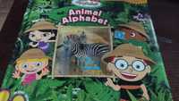 Animal alphabet kolorowa książeczka dla dzieci po angielsku.