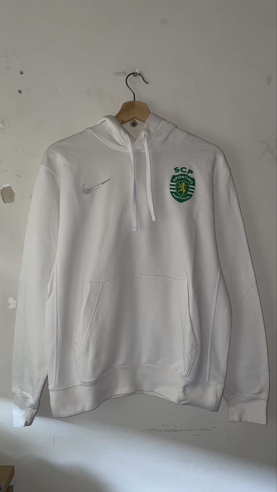 Sweatshirt Hoodie Branca Sporting x Nike