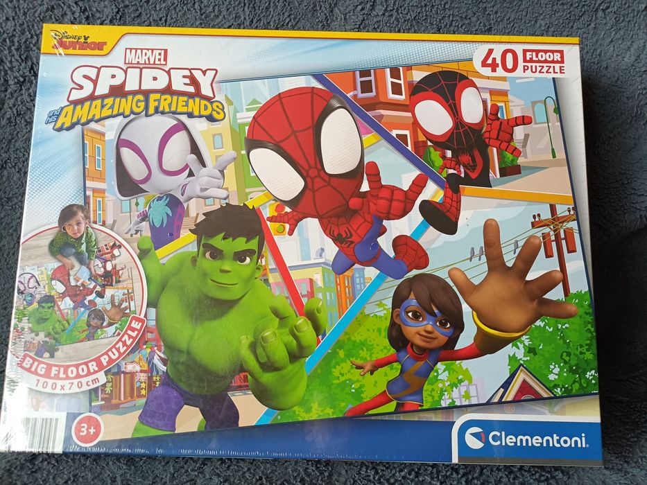 NOWE Puzzle Spidey i Superkumple duże puzzle 40