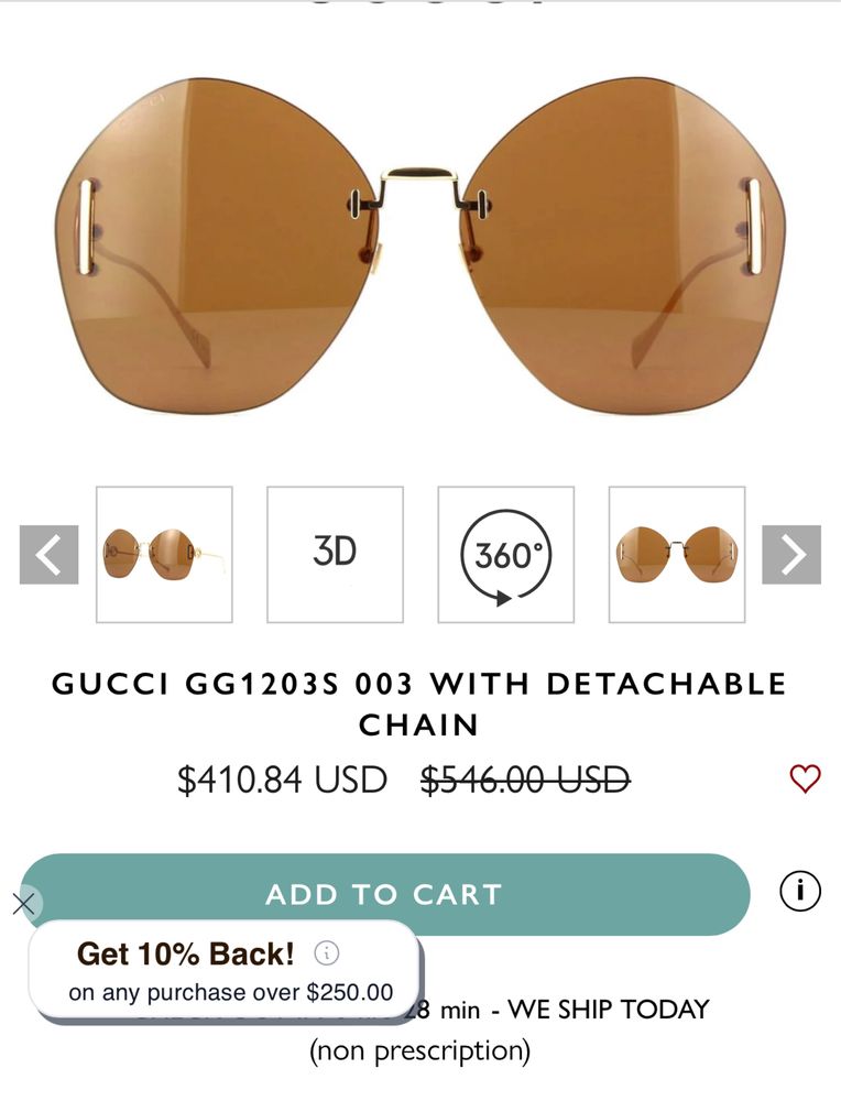 Окуляри Gucci GG1203S 004 DEL