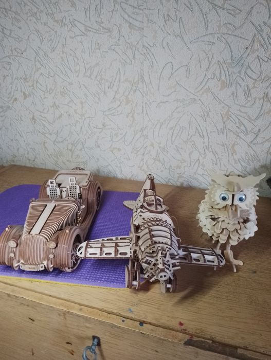 Деревянные 3D пазлы.