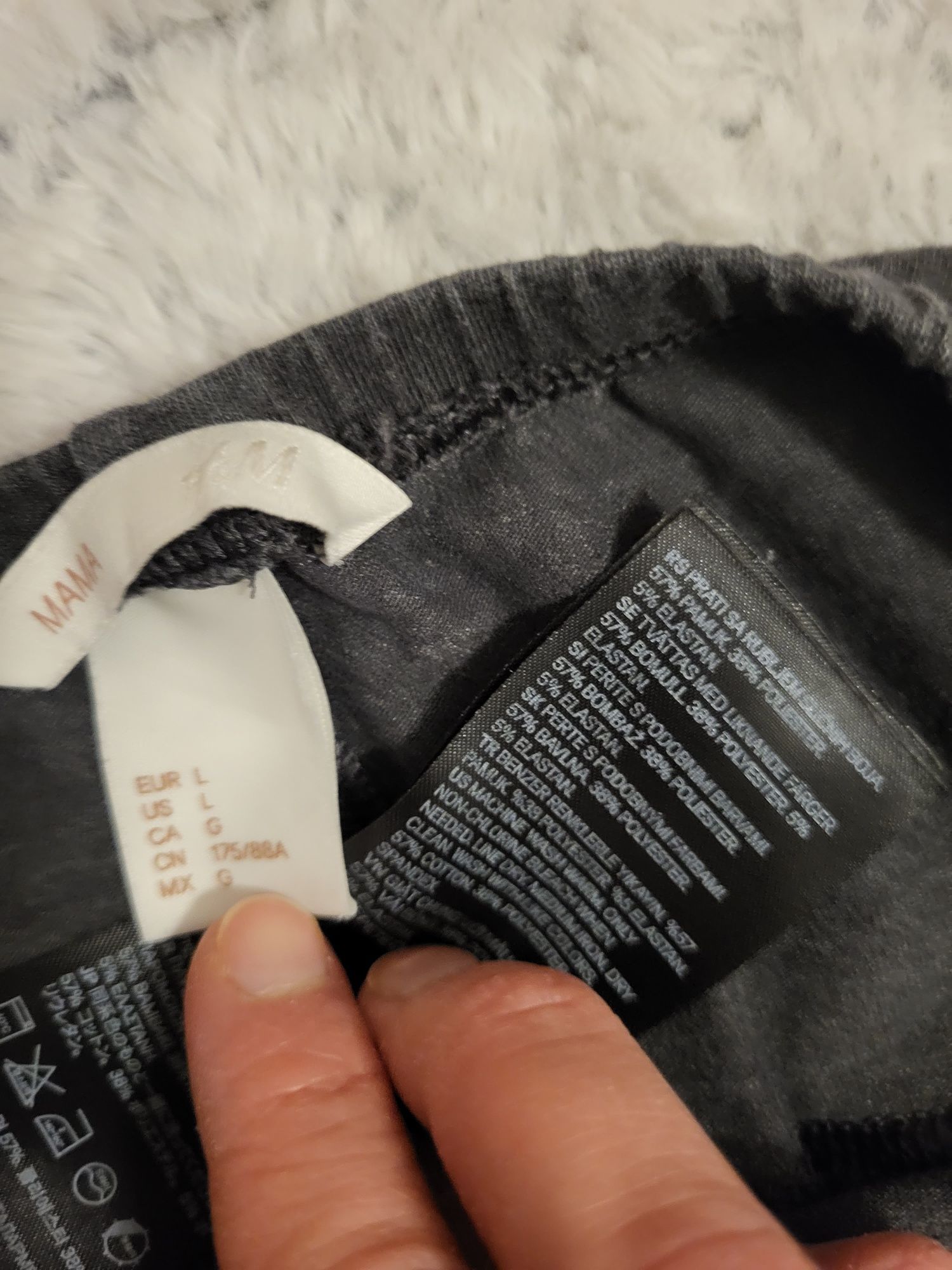 Legginsy ciążowe h&m L szare