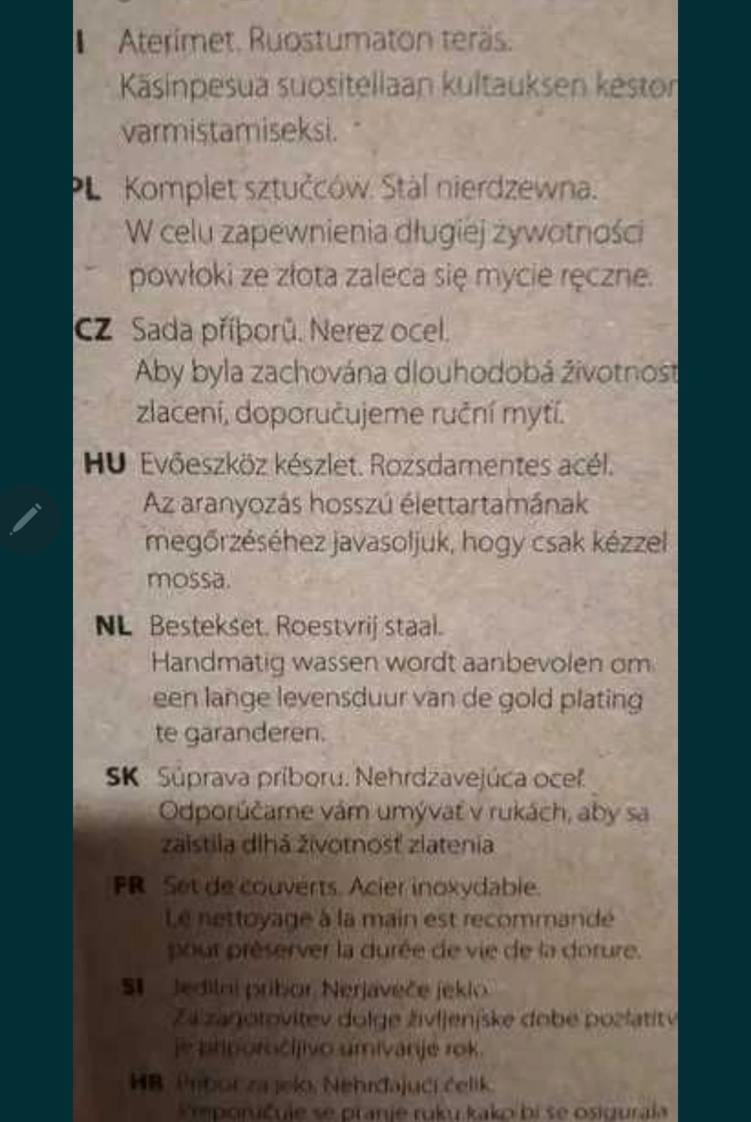 Komplet sztućców 16 elementów.