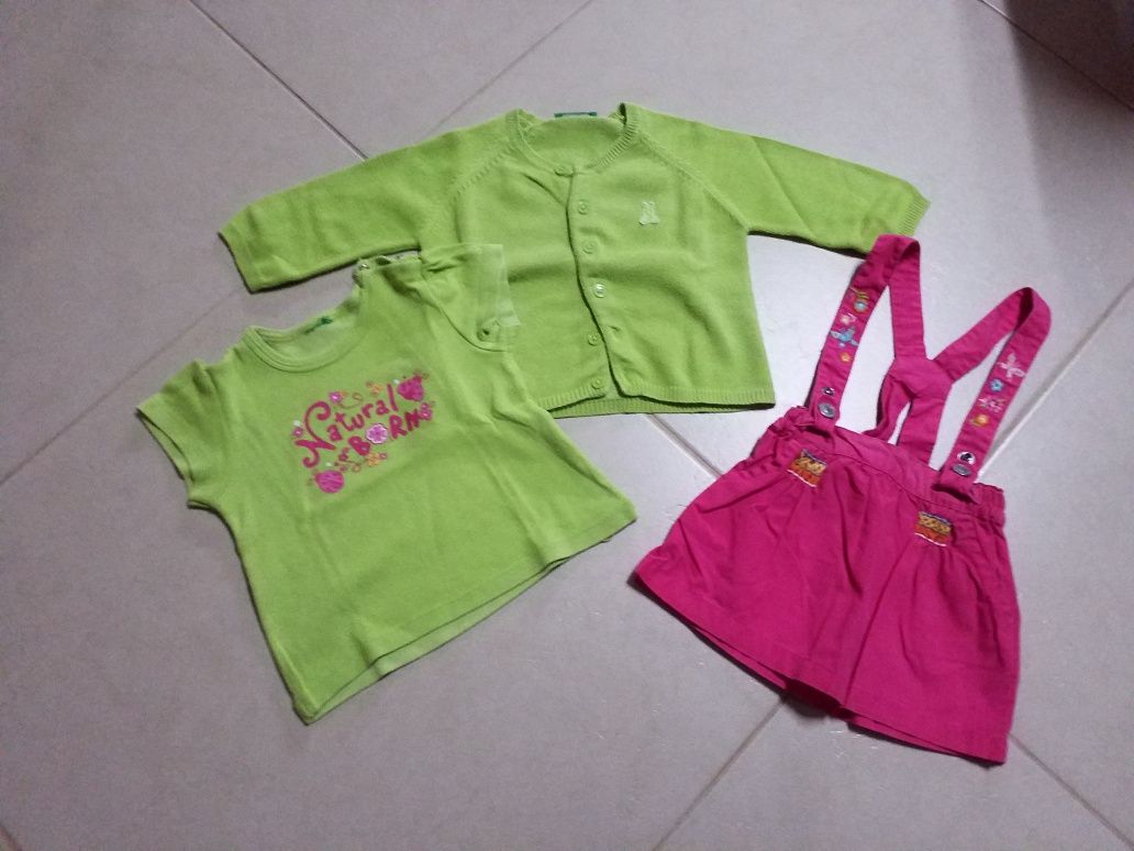 Roupa de bebê menina dos 3 aos 12 meses