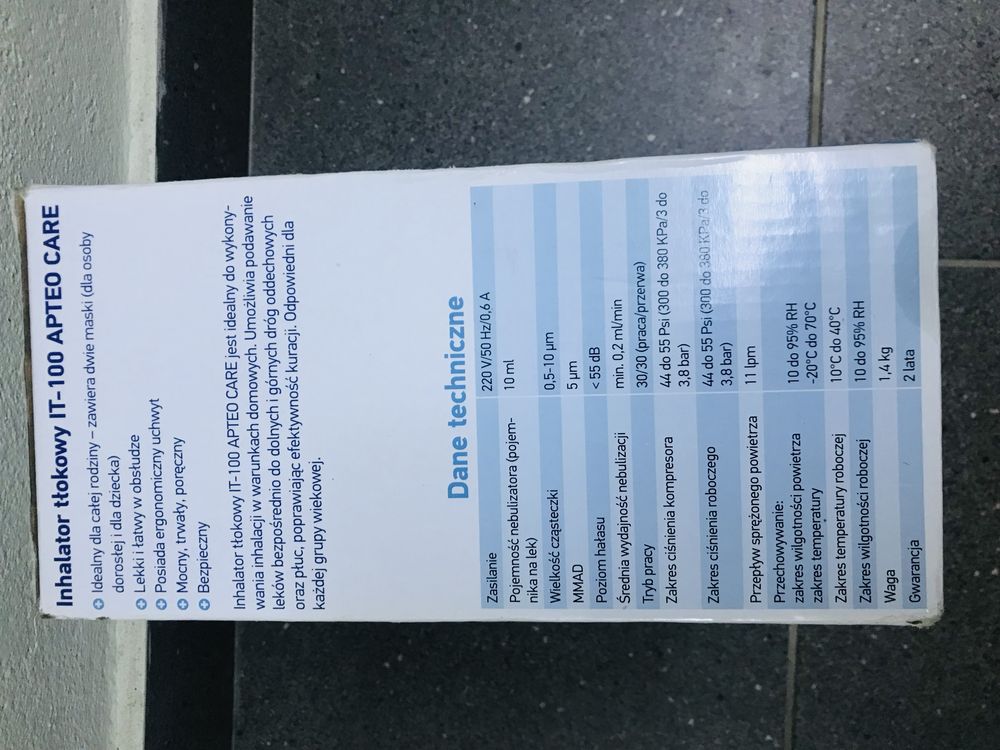 Inhalator tłokowy IT -100