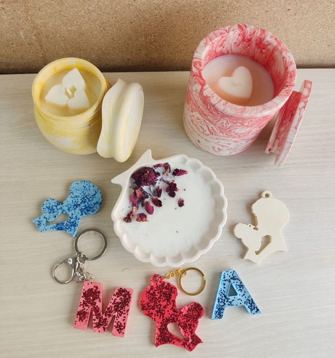 * Dia da mãe * Velas/Copos Porta Jóias/Ambientador em concha