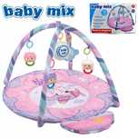 Baby Mix mata edukacyjna z pozytywką miś w samolocie