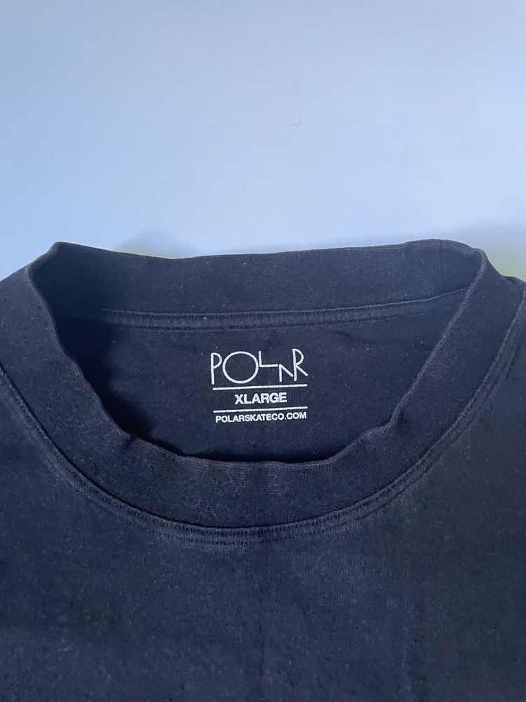 Polar vintage small sad logo tee :) Футболка Полар грустный смайлик