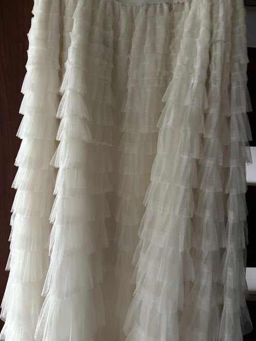 Spódnica długa śmietanka r. uniwersalny S/M/L