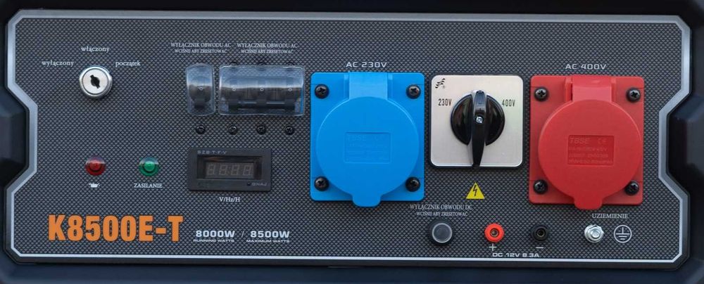 Nowy AGREGAT Kingway K8500ET 8,5KW AVR TRZYFAZOWY Siła 105kg 36m GWAR