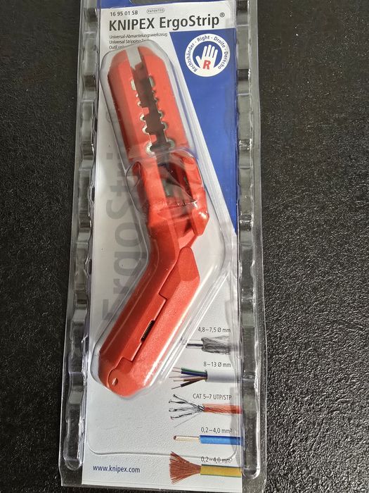 KNIPEX ErgoStrip 16 95 01 SB  ściągacz izolacji(nowy