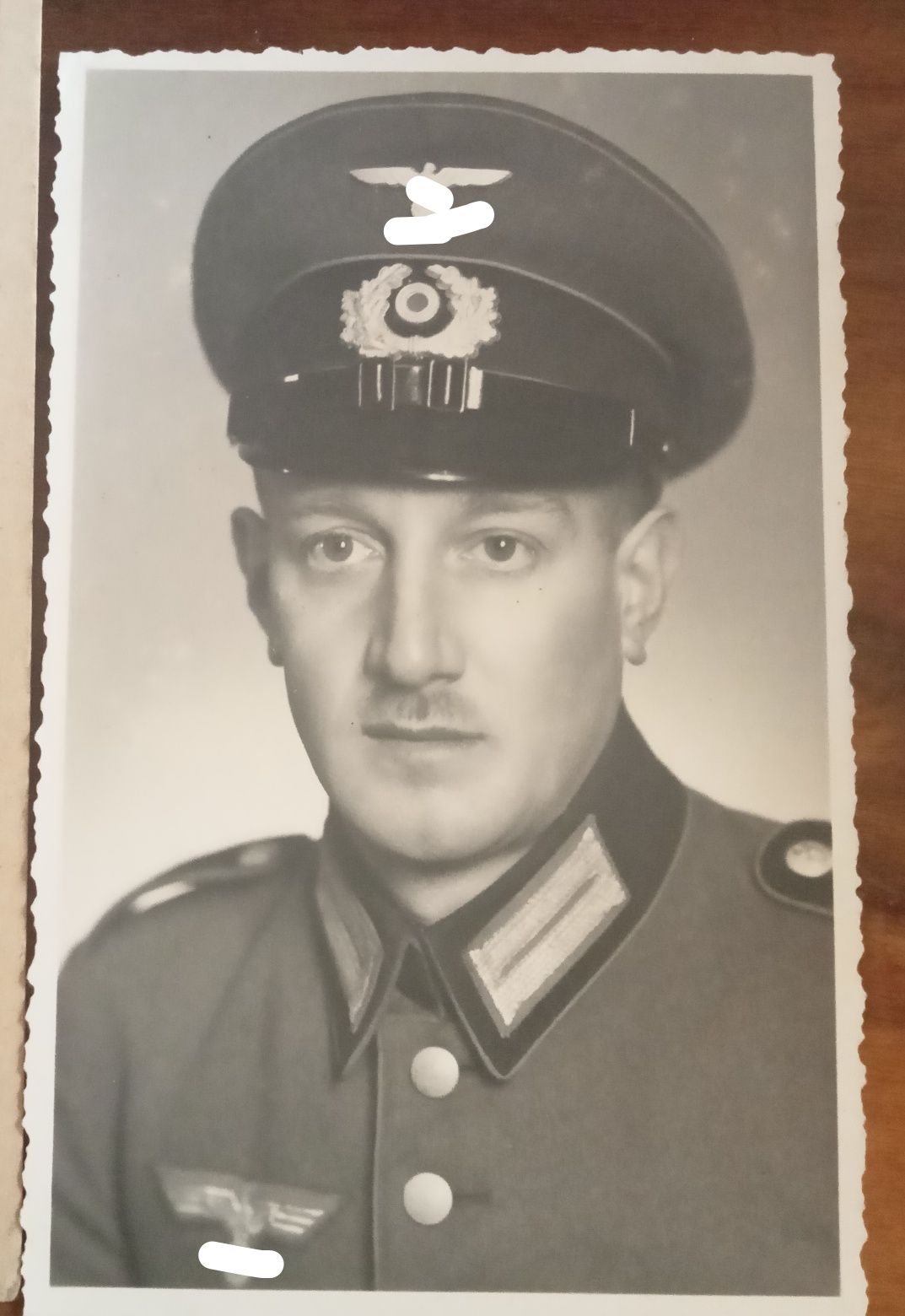 Stara Pocztówka Adolf Hitler i zdjęcie żołnierza Wehrmacht 2wś. Orygin
