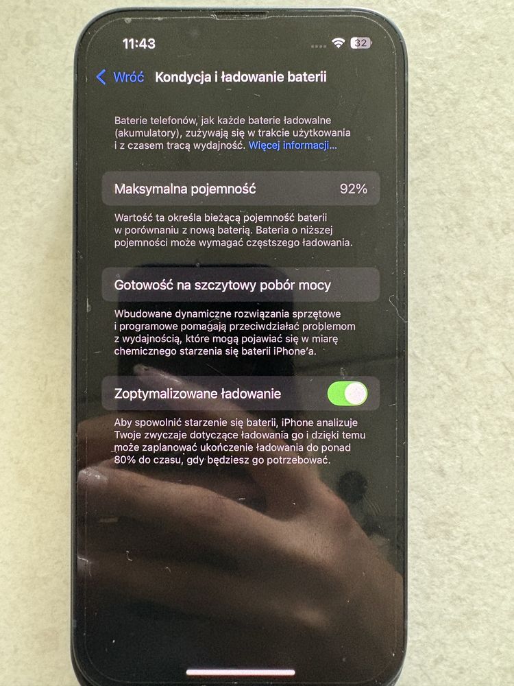 iPhone 13 128 GB – Midnight – Stan bardzo dobry – bateria 92%