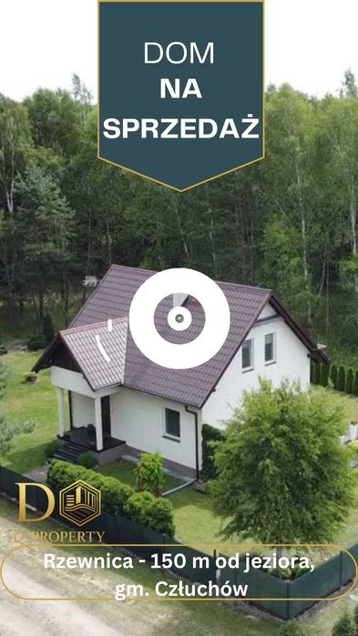 Dom nad jeziorem, całoroczny, nasadzenia, fotowotaika, media, wiata