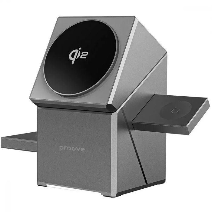 Бездротовий ЗП Proove Iron Hide 3 in 1 Qi2 зарядка