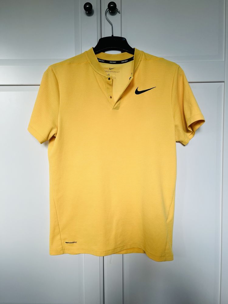 Koszula sportowa Nike golf żółta rozmiar M