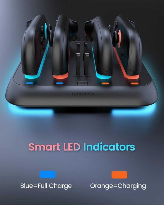 TRANSNOVO Stacja Ładująca do Nintendo Switch 2 z RGB