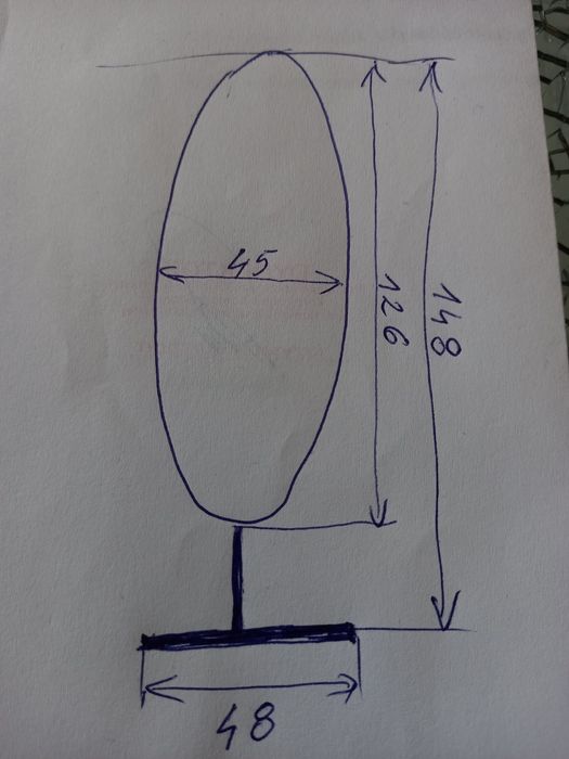 Duże  stare stojące duże lustro dębowe