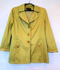 Куртка плащевка зеленая  салатовая женская с поясом. разм 18 EU, 54-56