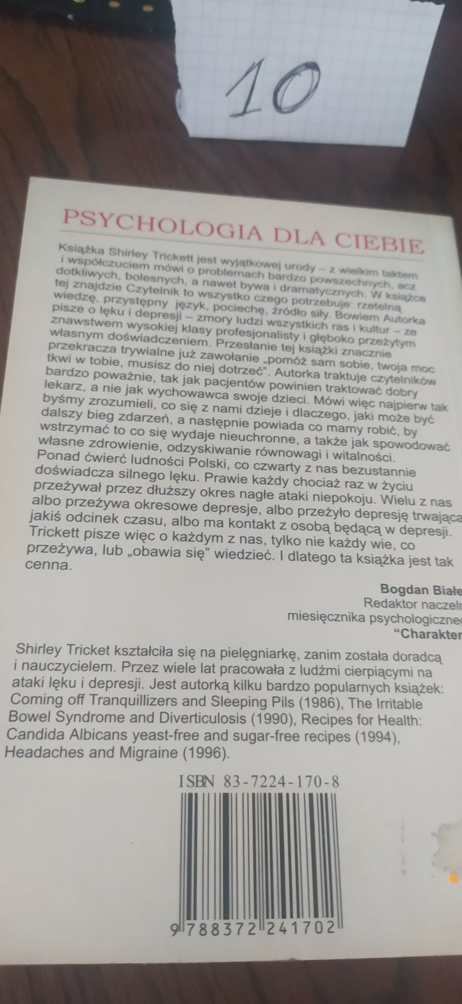 Shirley Trickett Lęk i depresja
